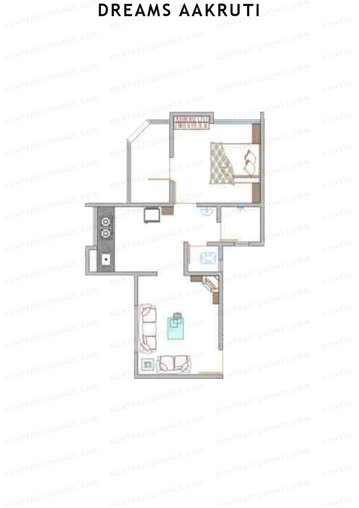 Dreams Aakruti Block 1 Wing A Unit 4 Floor Plan