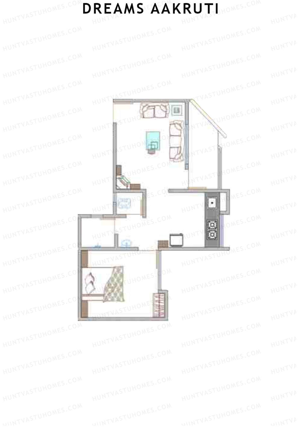 Dreams Aakruti Block 1 Wing C Unit 2 Floor Plan
