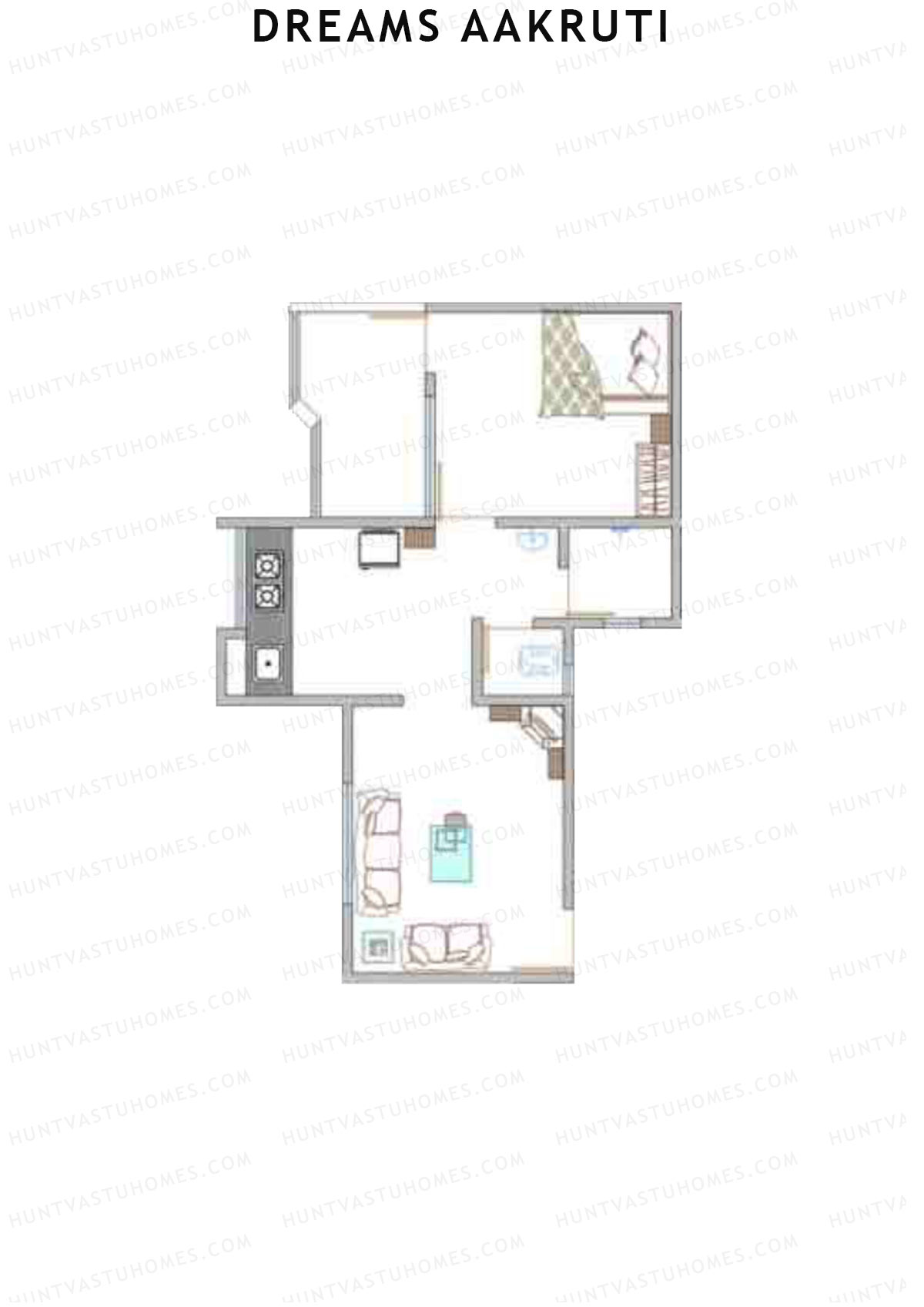 Dreams Aakruti Block 1 Wing C Unit 4 Floor Plan