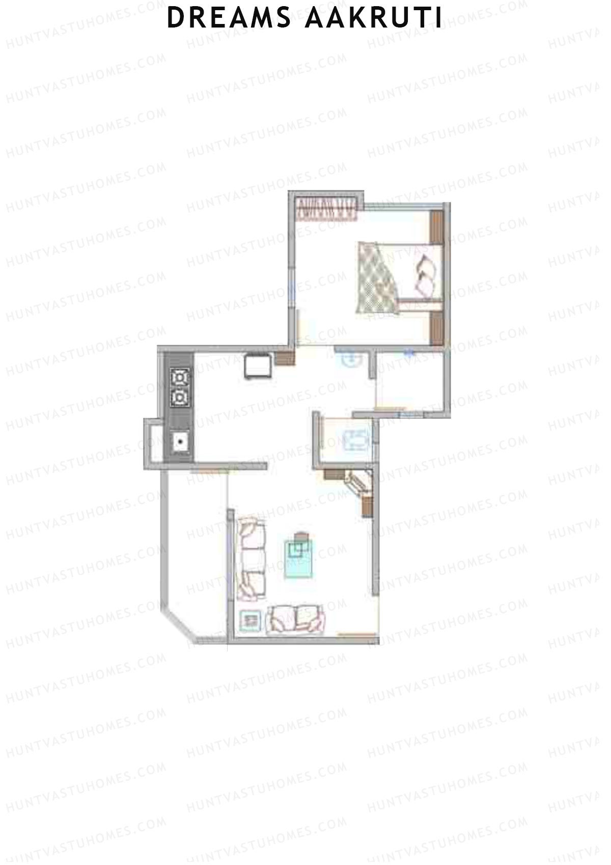 Dreams Aakruti Block 1 Wing C Unit 4 Floor Plan