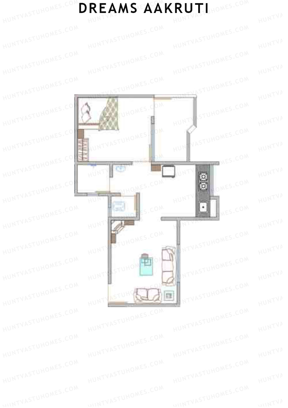 Dreams Aakruti Block 1 Wing C Unit 5 Floor Plan