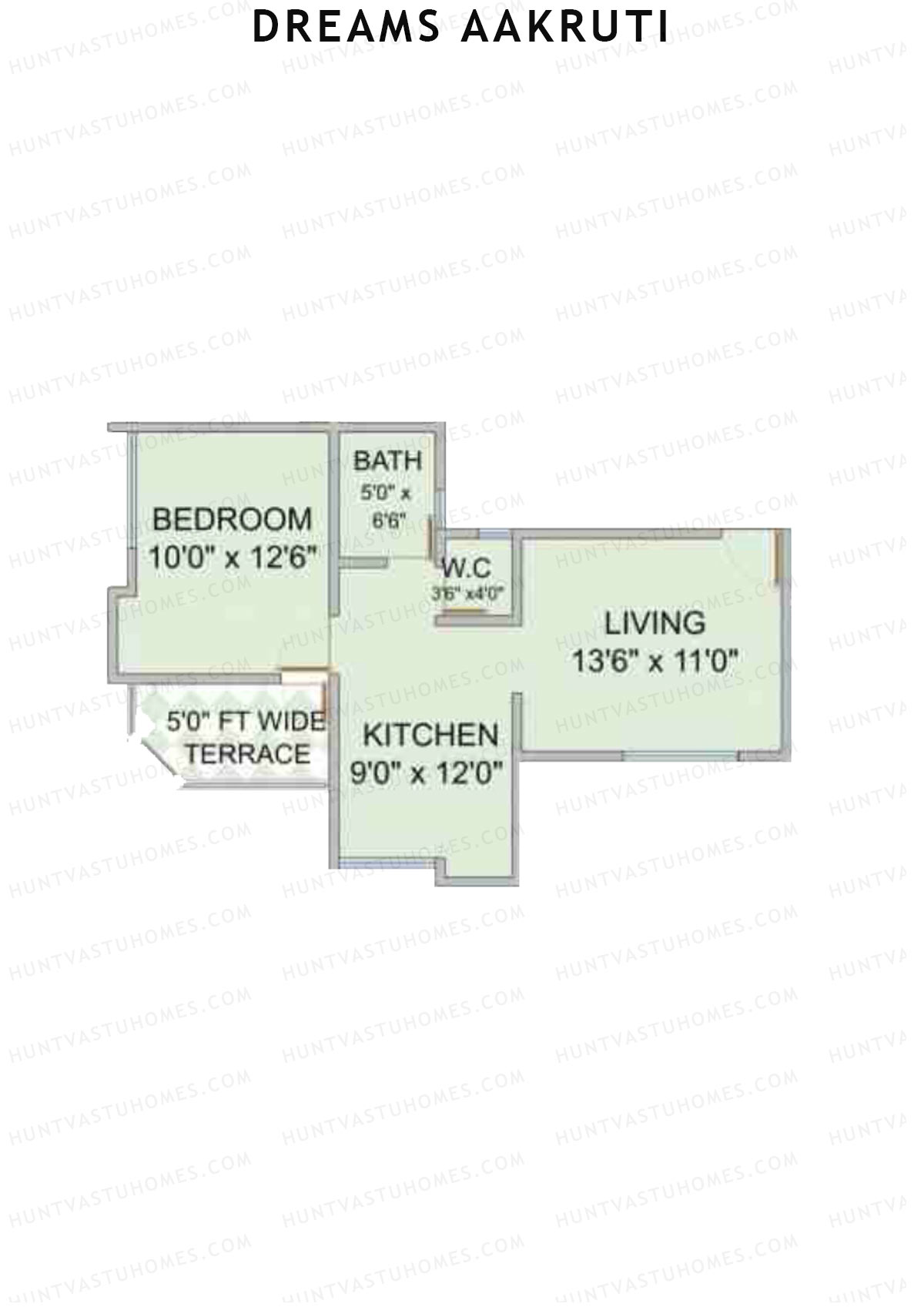 Dreams Aakruti Block 2 Wing A Unit 2 Floor Plan