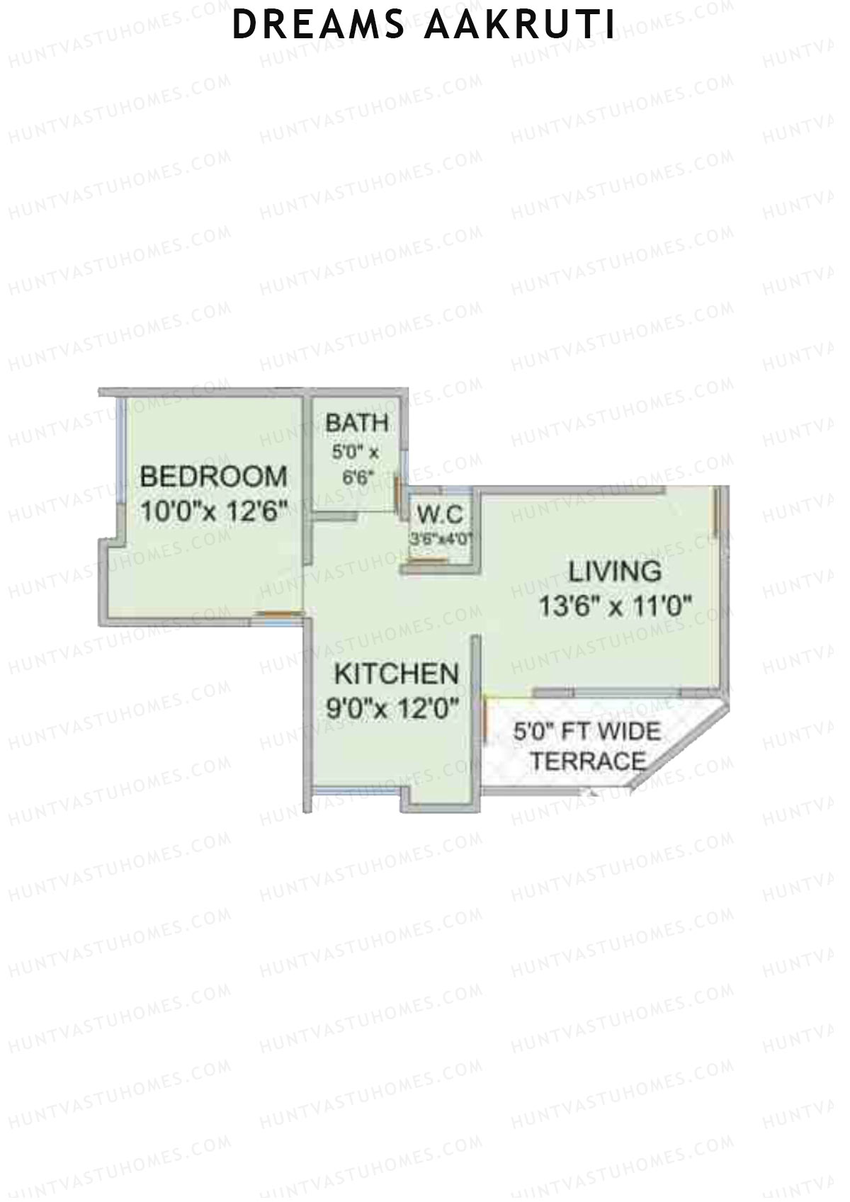 Dreams Aakruti Block 2 Wing A Unit 2 Floor Plan
