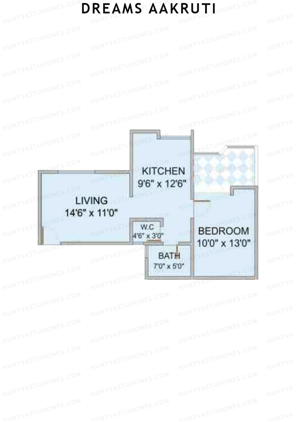 Dreams Aakruti Block 2 Wing B Unit 4 Floor Plan