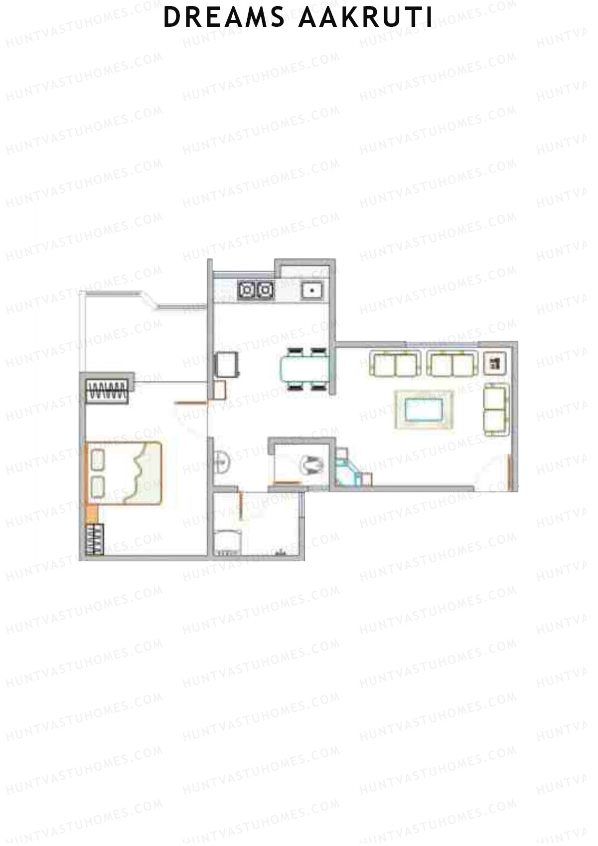 Dreams Aakruti Block 2 Wing C Unit 3 Floor Plan