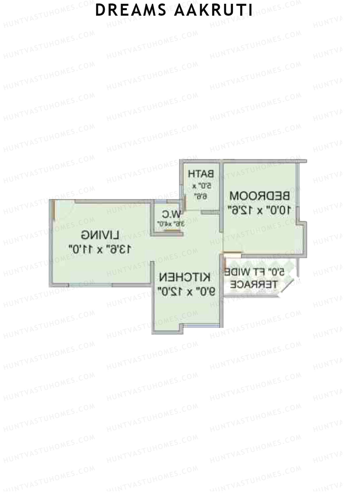 Dreams Aakruti Block 2 Wing C Unit 5 Floor Plan