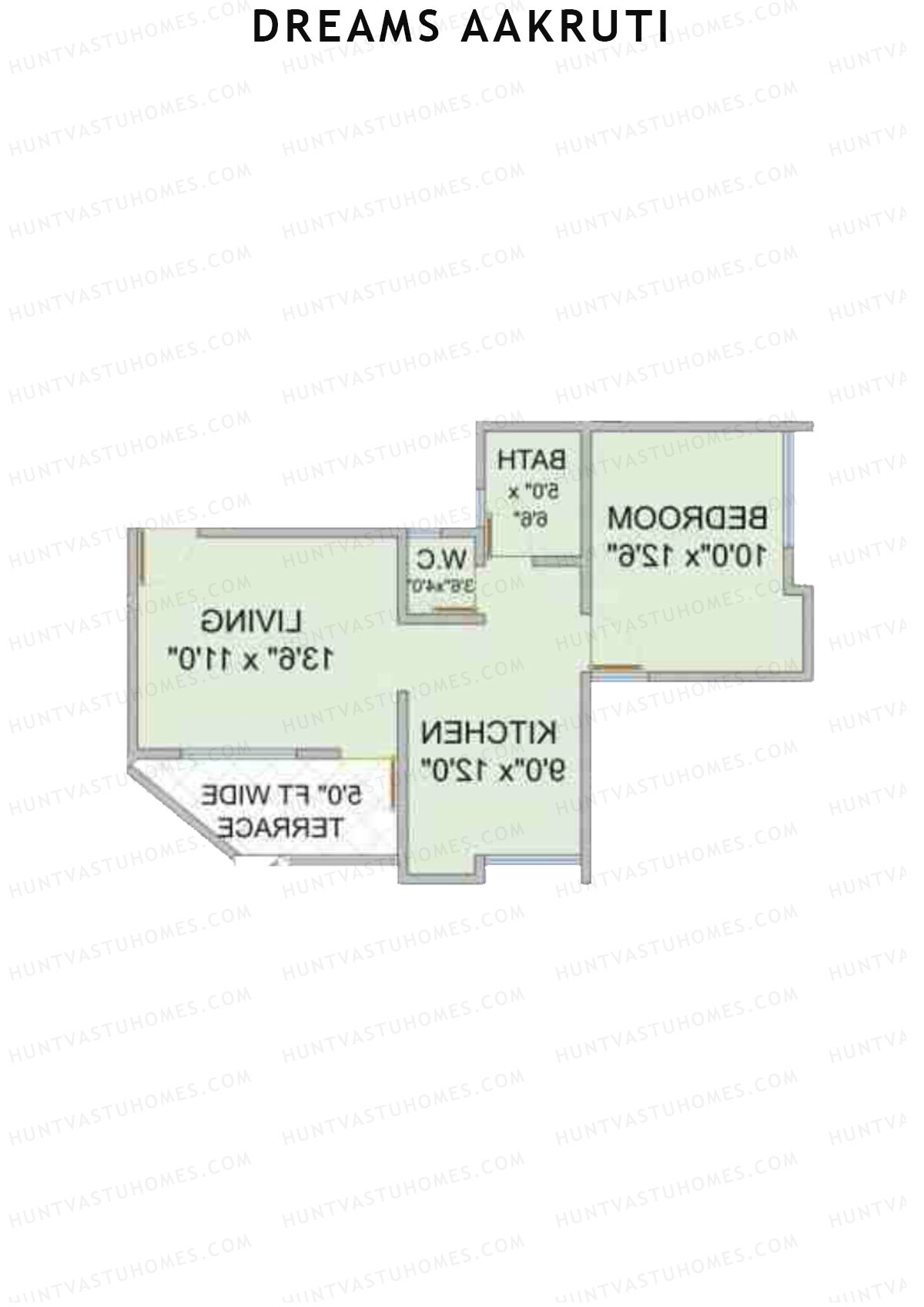 Dreams Aakruti Block 2 Wing C Unit 5 Floor Plan