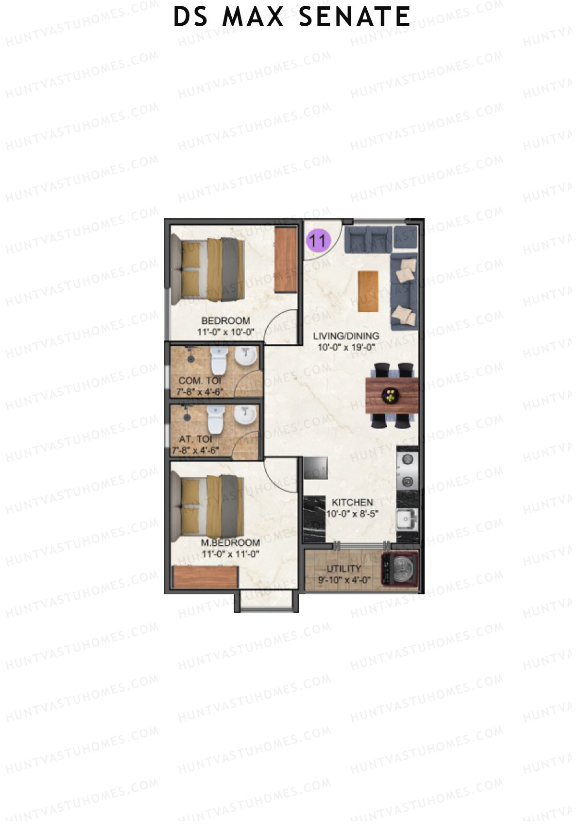 DS Max Senate Block A Unit 18 Floor Plan