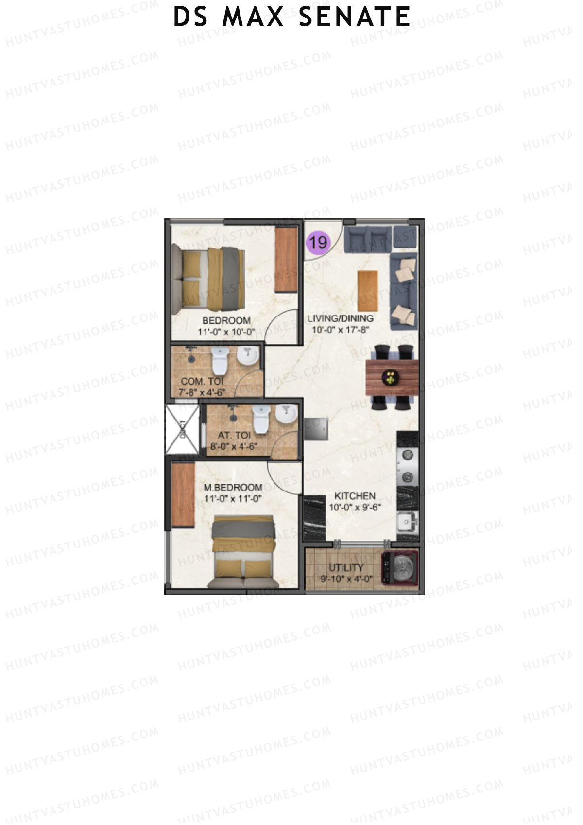 DS Max Senate Block A Unit 19 Floor Plan
