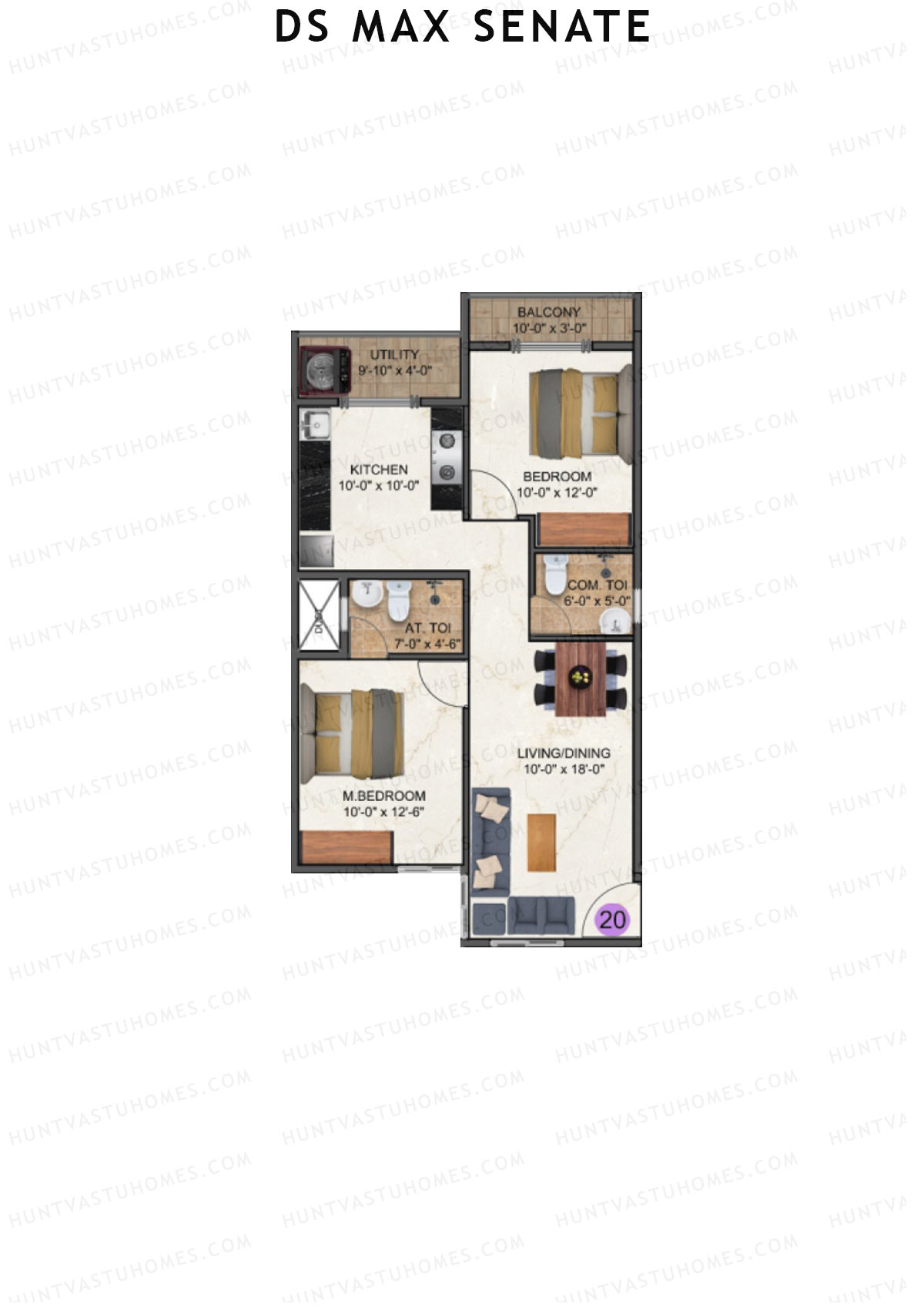 DS Max Senate Block A Unit 24 Floor Plan