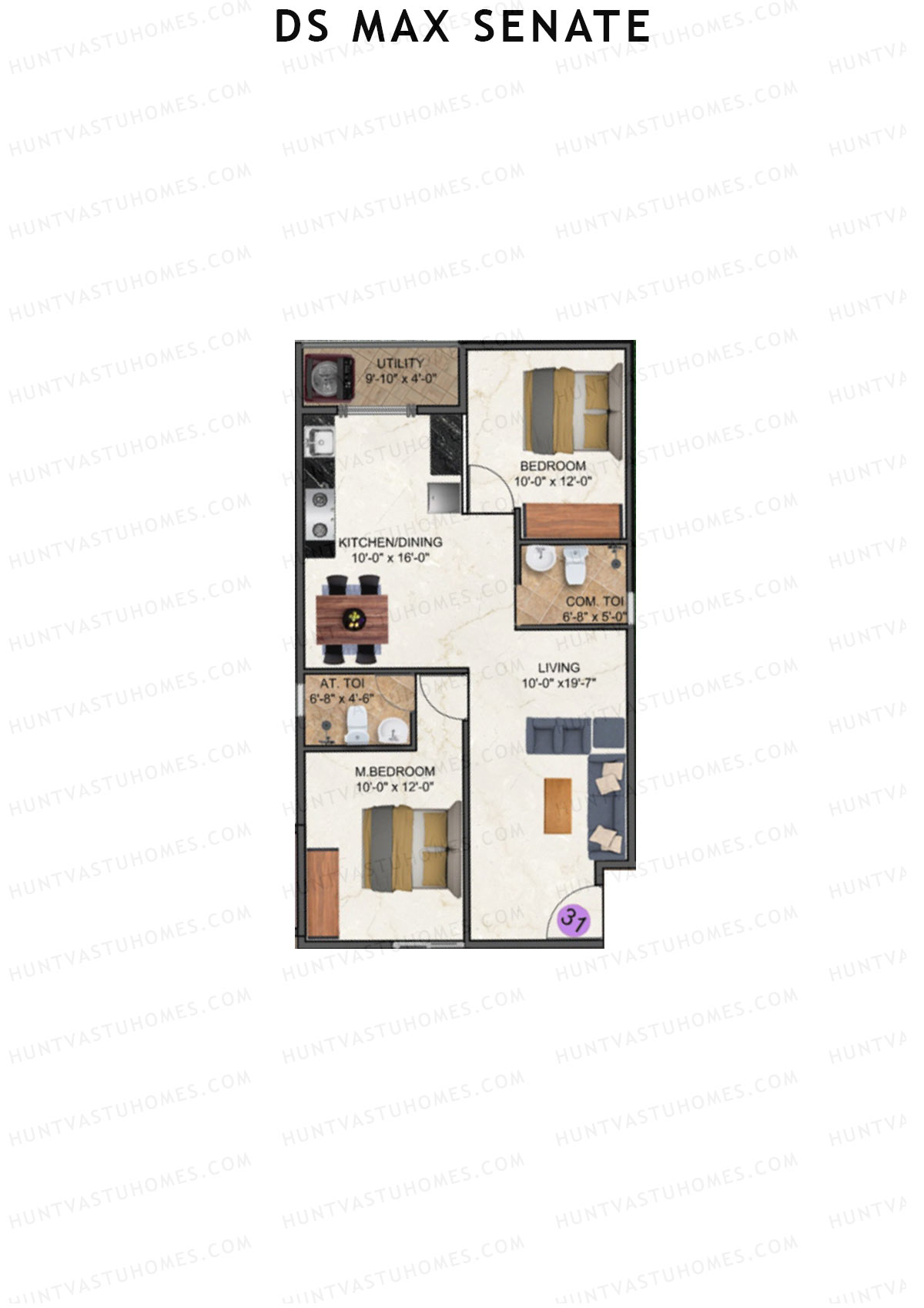 DS Max Senate Block A Unit 31 Floor Plan
