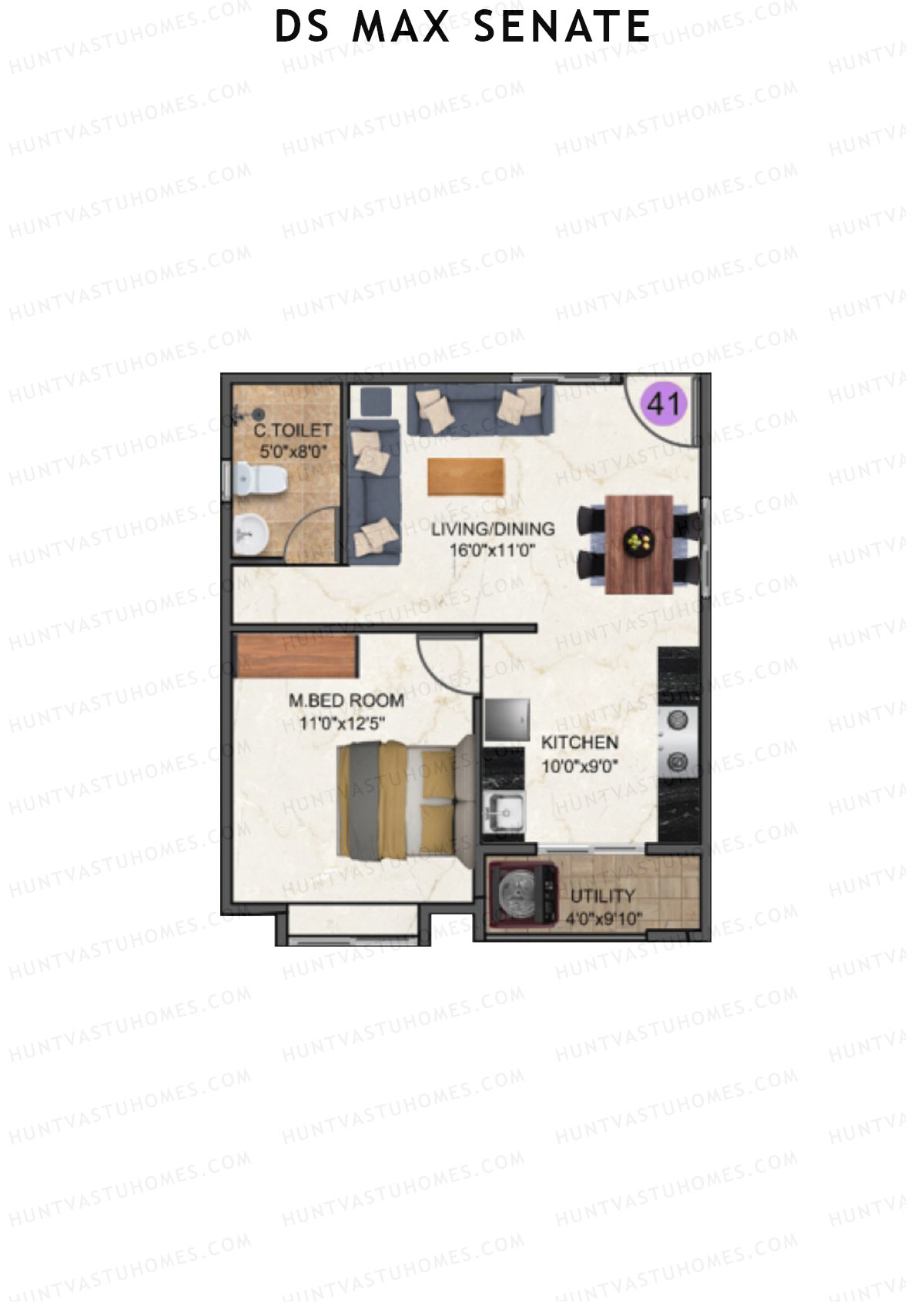 DS Max Senate Block A Unit 41 Floor Plan