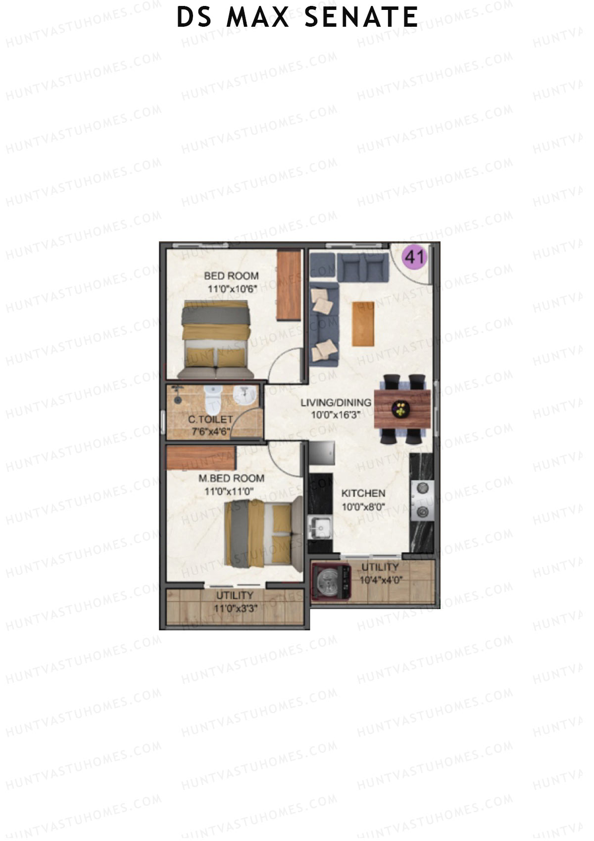 DS Max Senate Block A Unit 41 Floor Plan