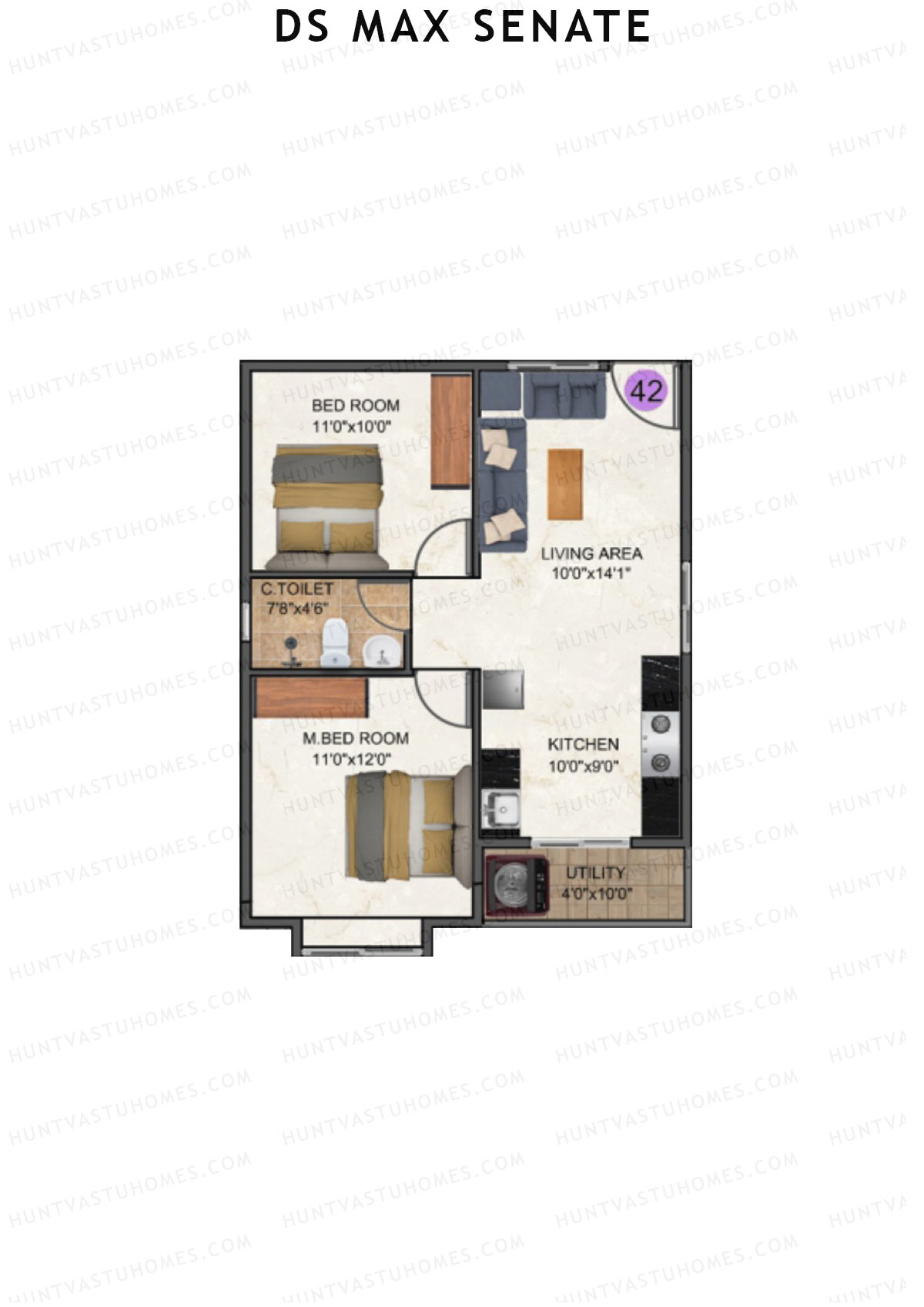 DS Max Senate Block A Unit 43 Floor Plan