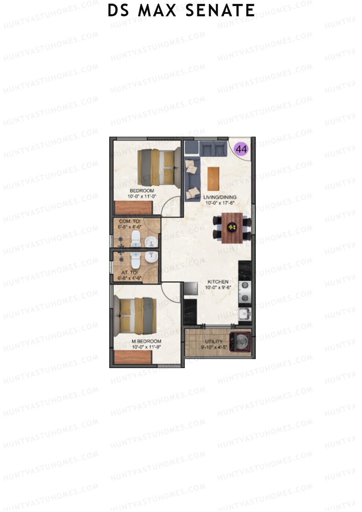 DS Max Senate Block A Unit 44 Floor Plan