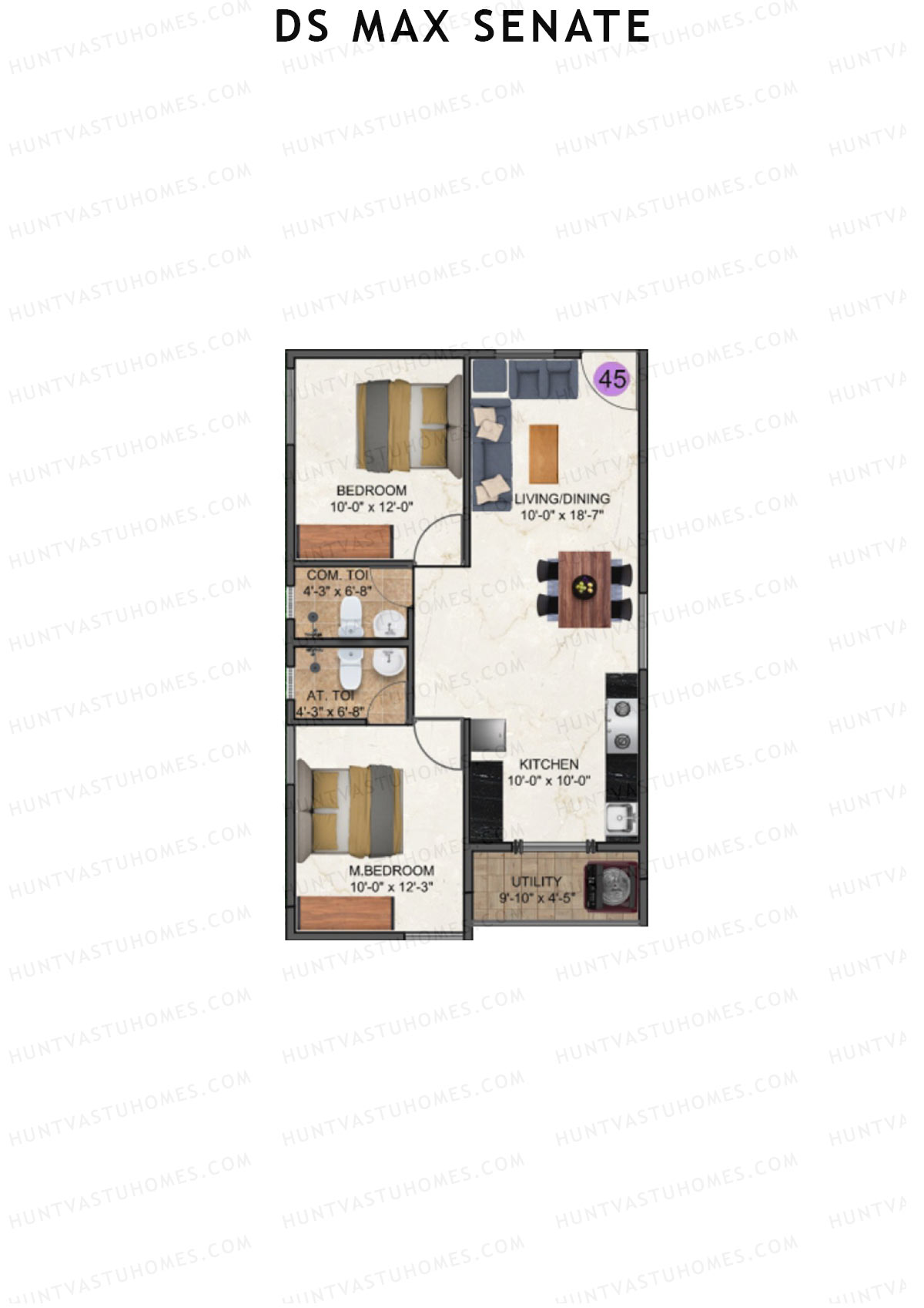 DS Max Senate Block A Unit 45 Floor Plan