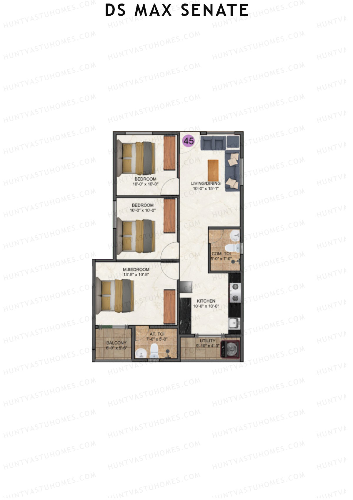 DS Max Senate Block A Unit 45 Floor Plan