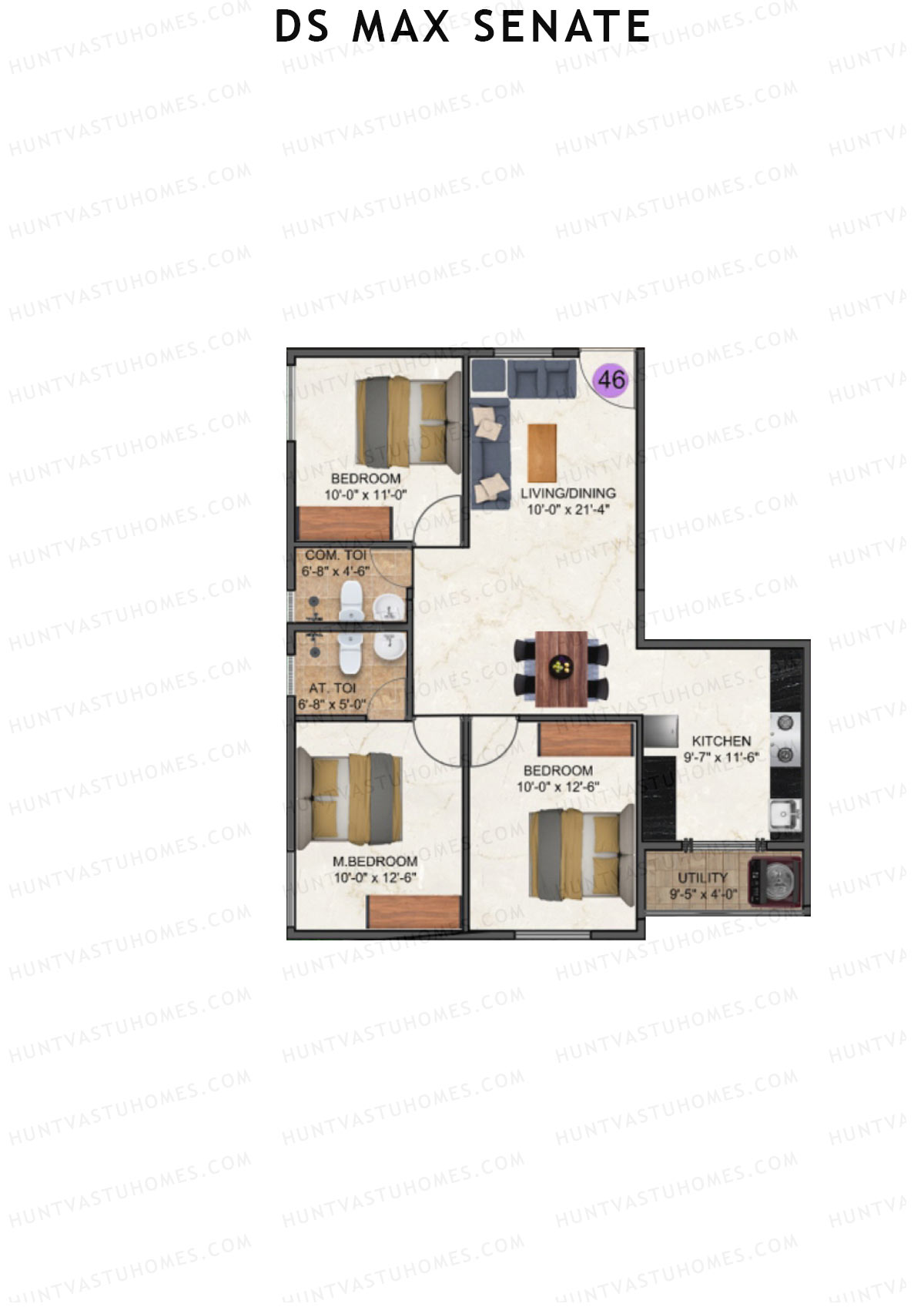 DS Max Senate Block A Unit 46 Floor Plan