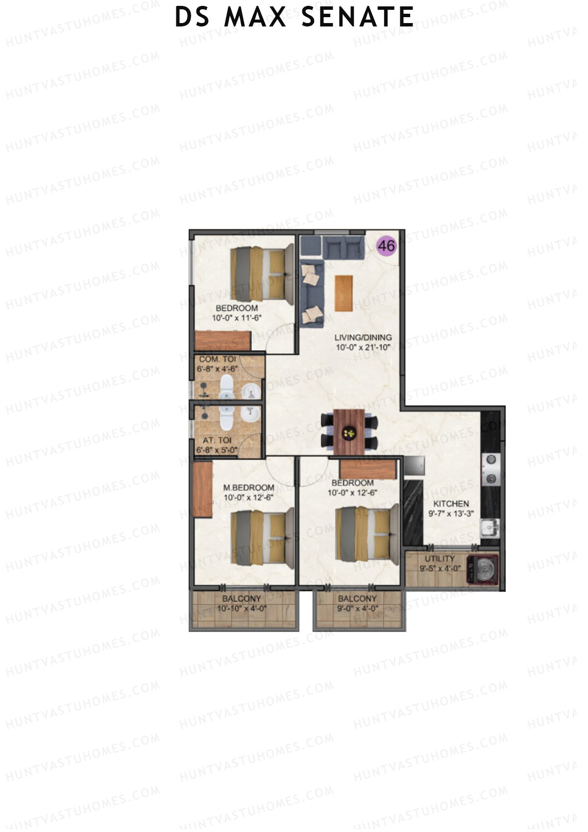 DS Max Senate Block A Unit 46 Floor Plan