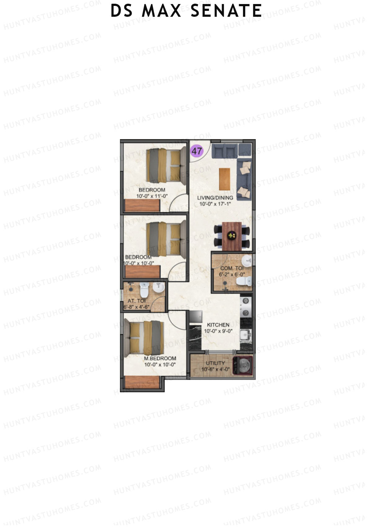 DS Max Senate Block A Unit 47 Floor Plan