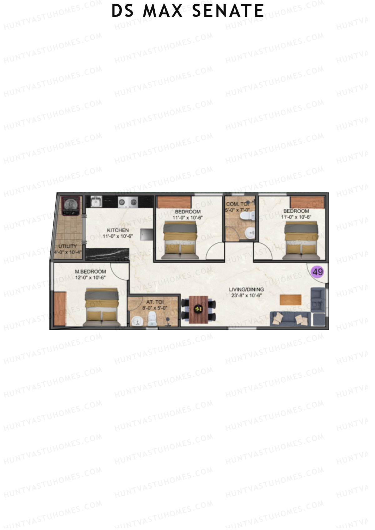 DS Max Senate Block A Unit 49 Floor Plan