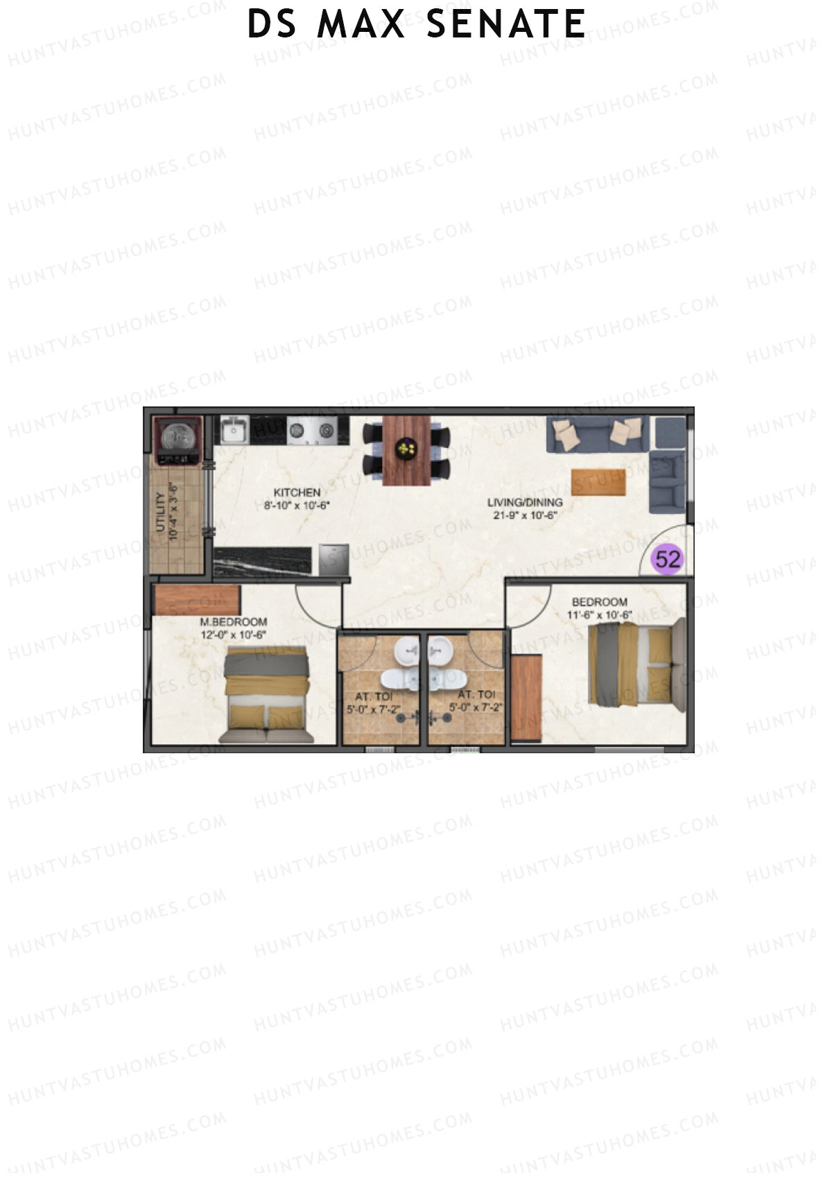 DS Max Senate Block A Unit 52 Floor Plan