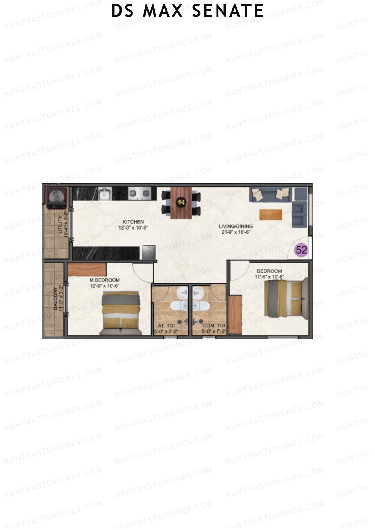 DS Max Senate Block A Unit 52 Floor Plan