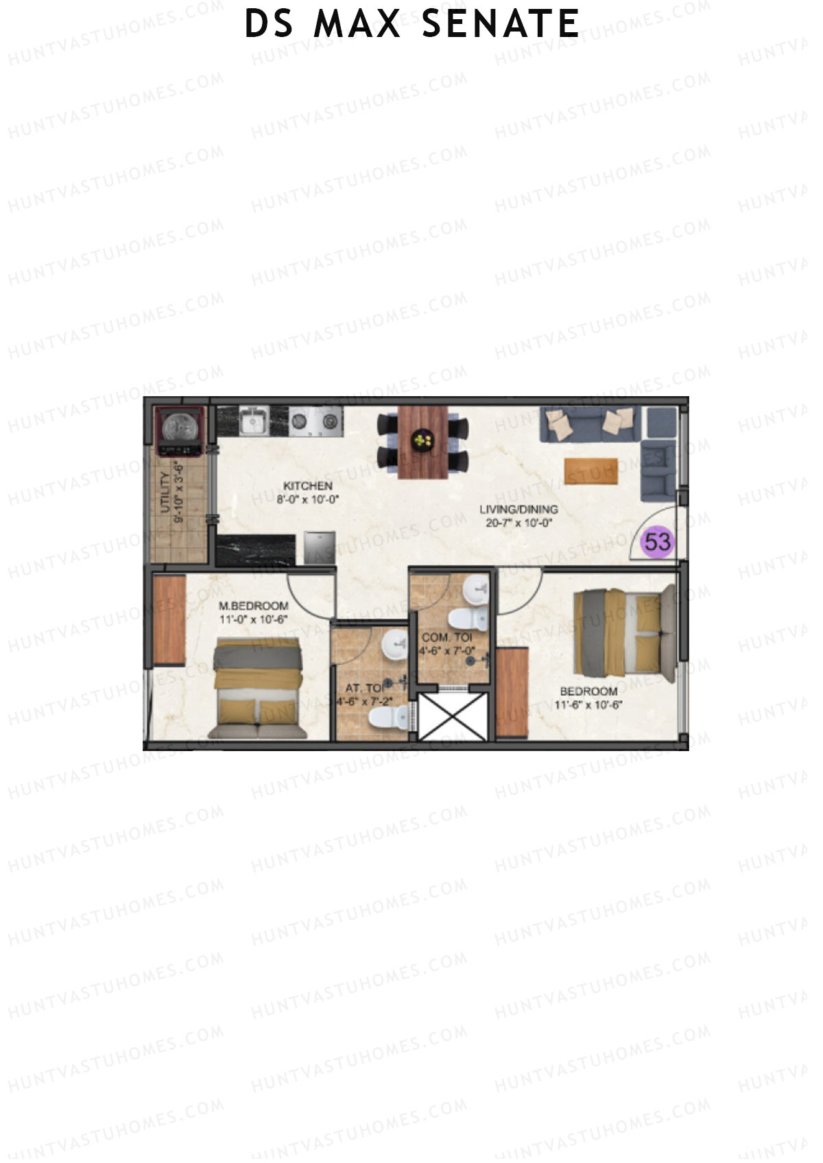 DS Max Senate Block A Unit 53 Floor Plan