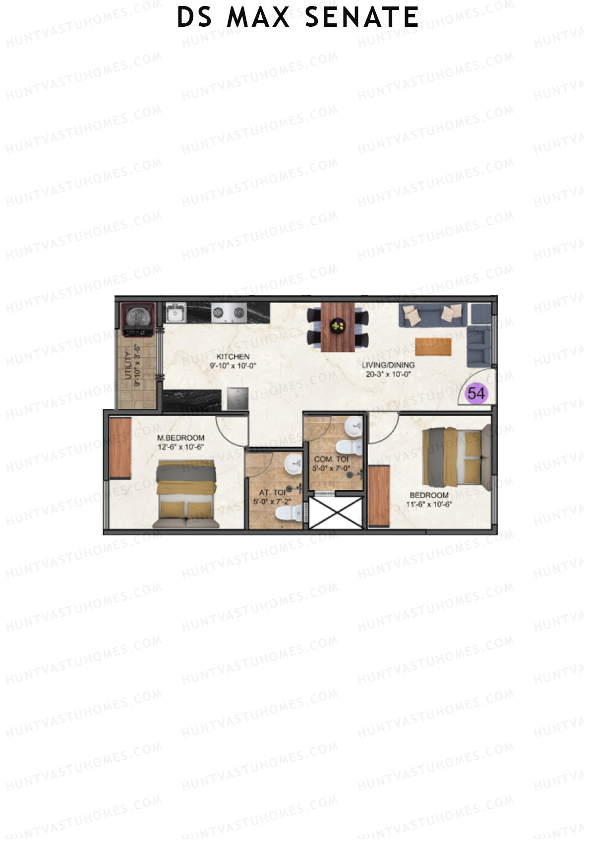 DS Max Senate Block A Unit 54 Floor Plan