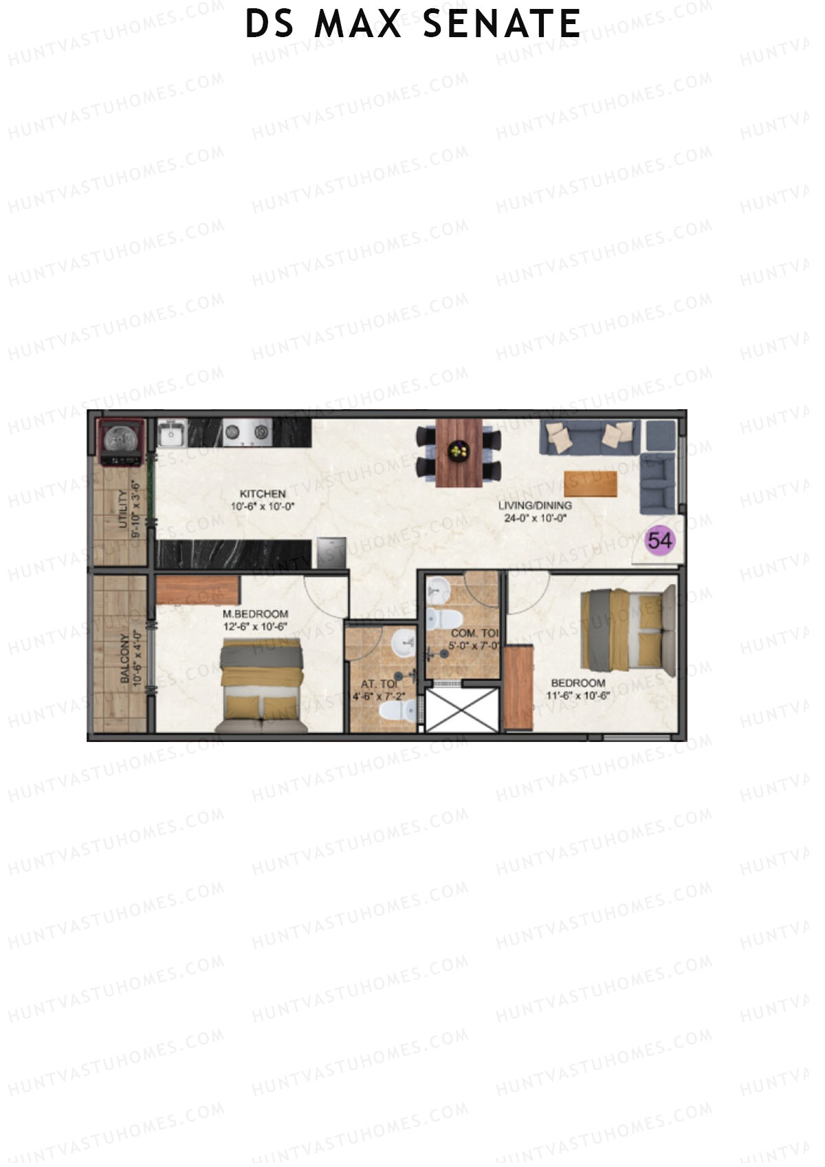 DS Max Senate Block A Unit 54 Floor Plan
