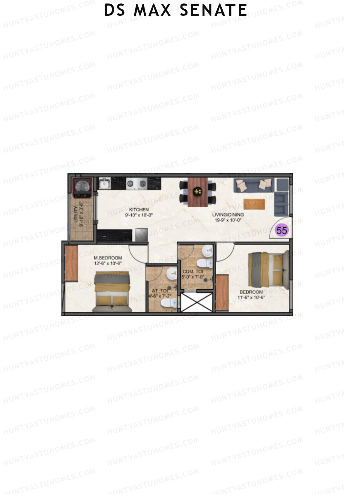 DS Max Senate Block A Unit 55 Floor Plan