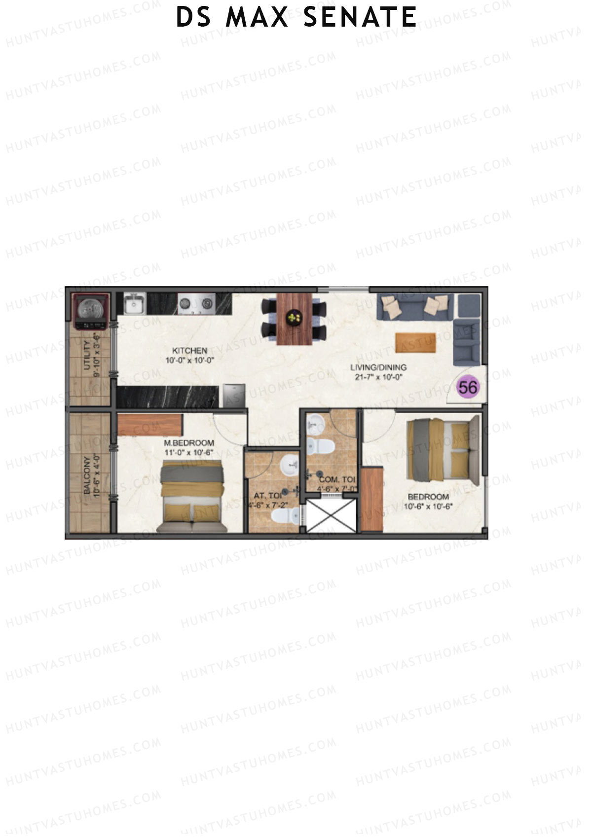 DS Max Senate Block A Unit 56 Floor Plan