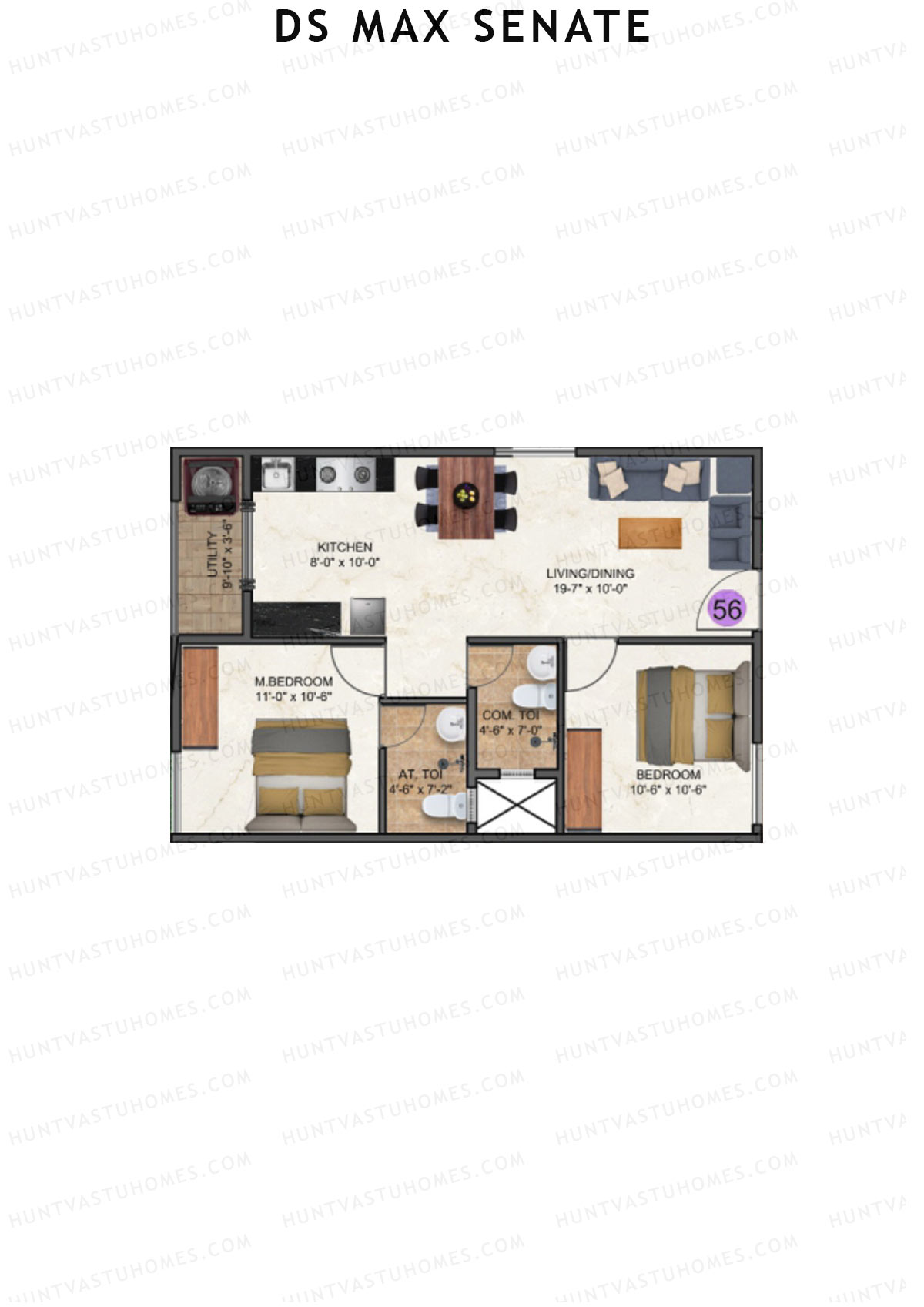 DS Max Senate Block A Unit 56 Floor Plan