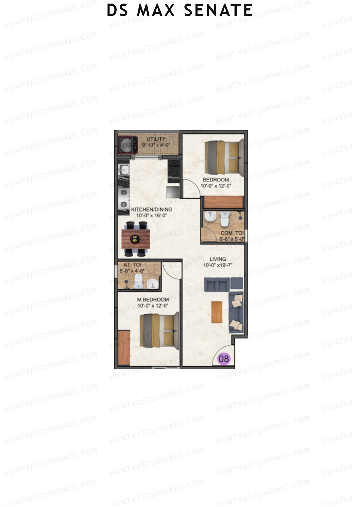 DS Max Senate Block A Unit 8 Floor Plan