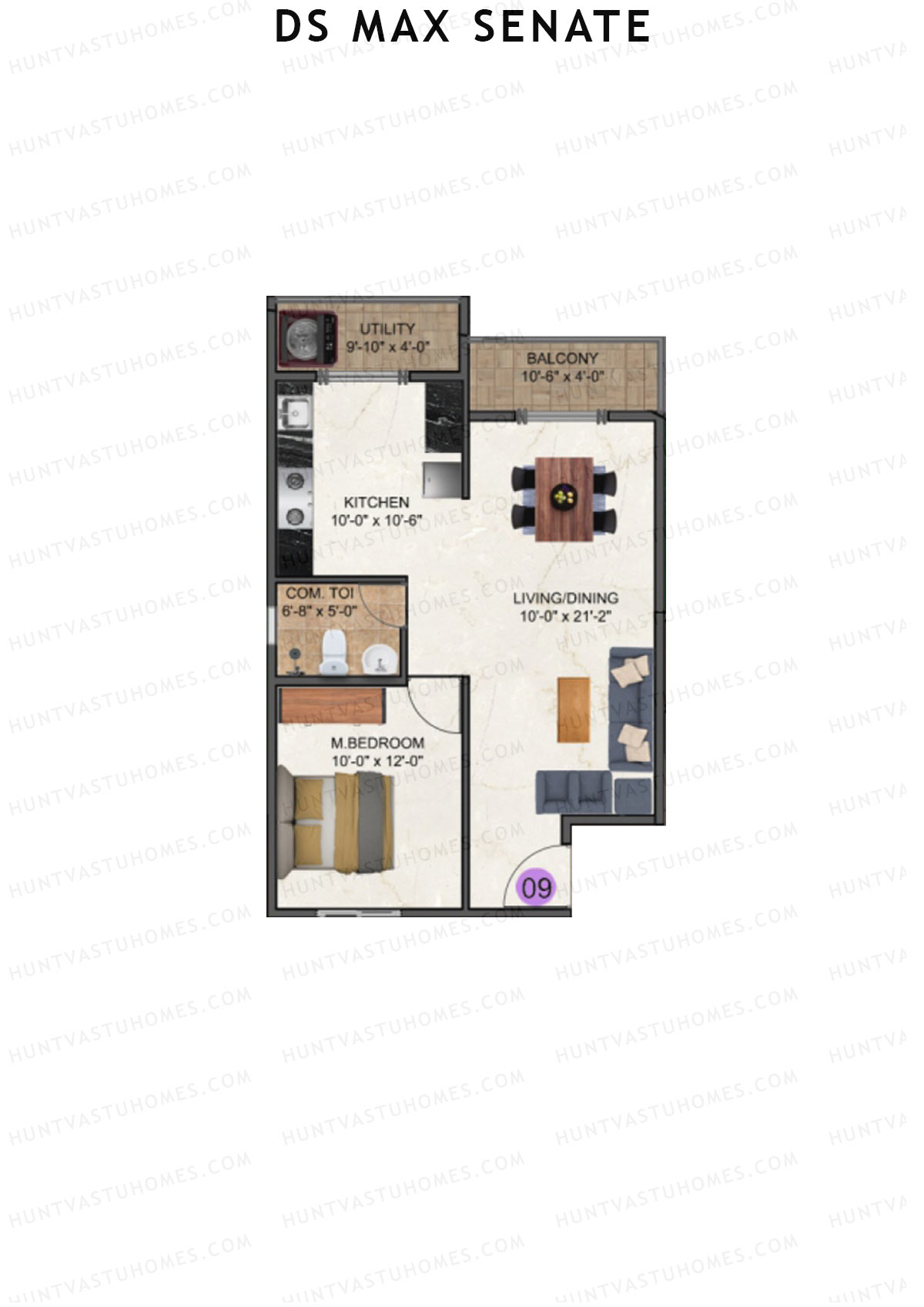 DS Max Senate Block A Unit 9 Floor Plan