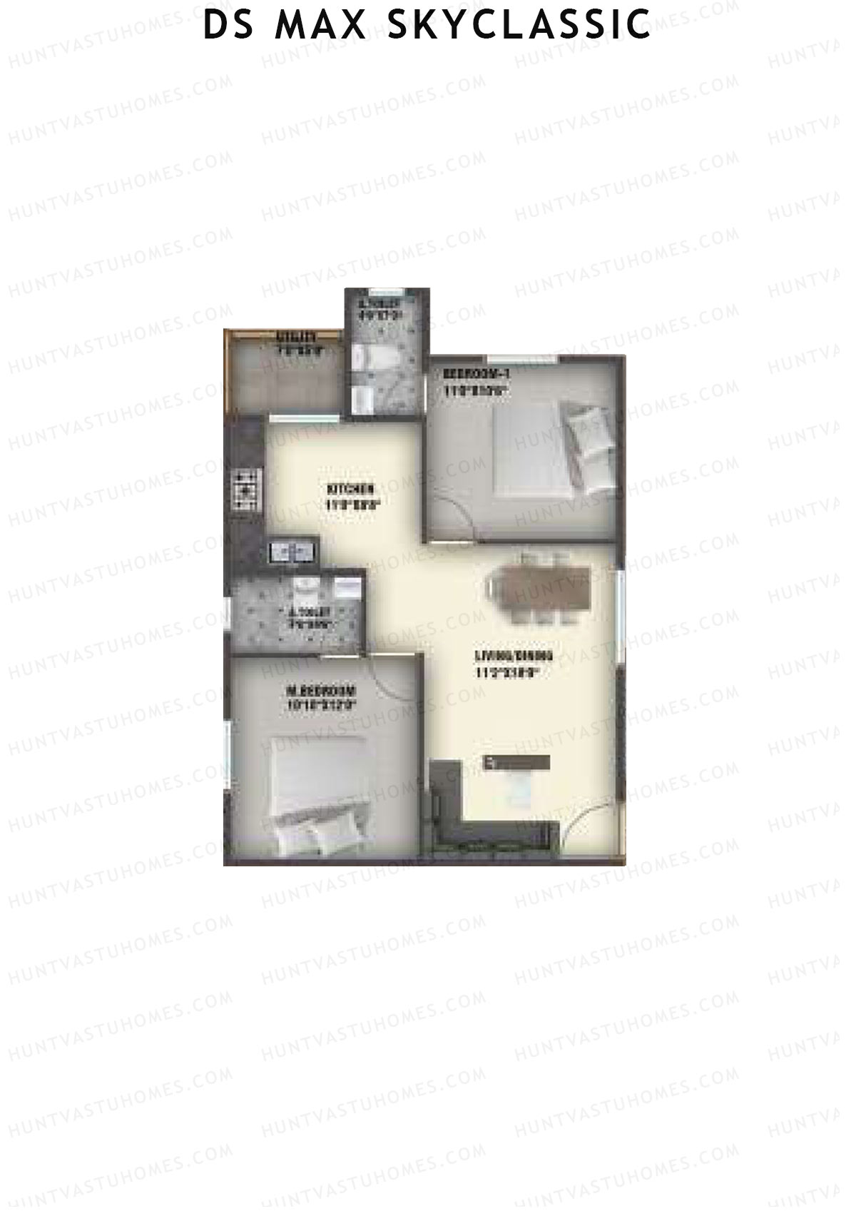 DS MAX Skyclassic Block D Unit 20 Floor Plan