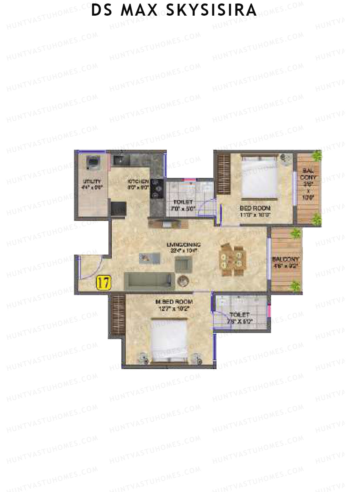DS Max Skysisira Block D Unit 9 Floor Plan