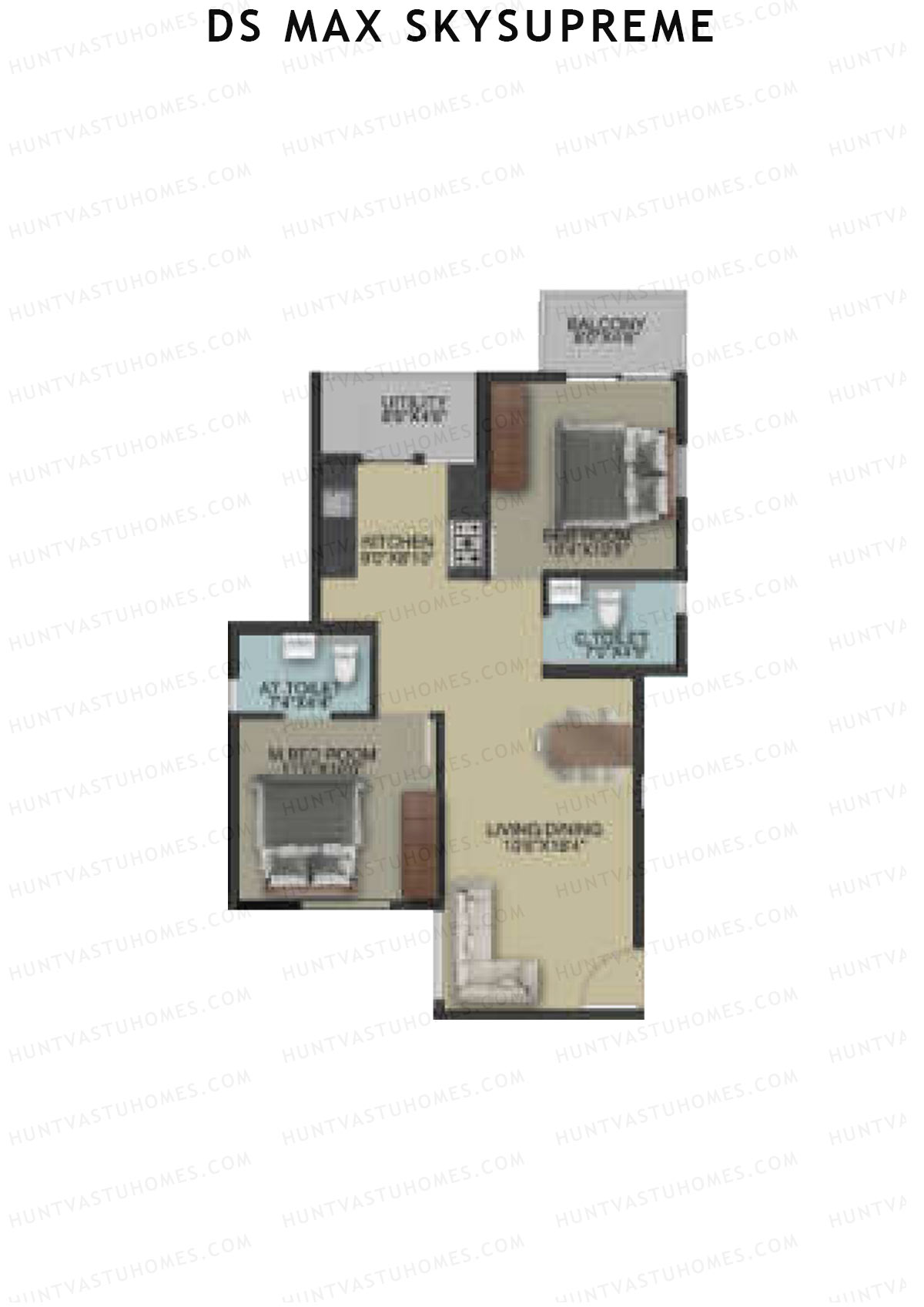 DS Max Skysupreme Tower 1 Unit 1 Floor Plan