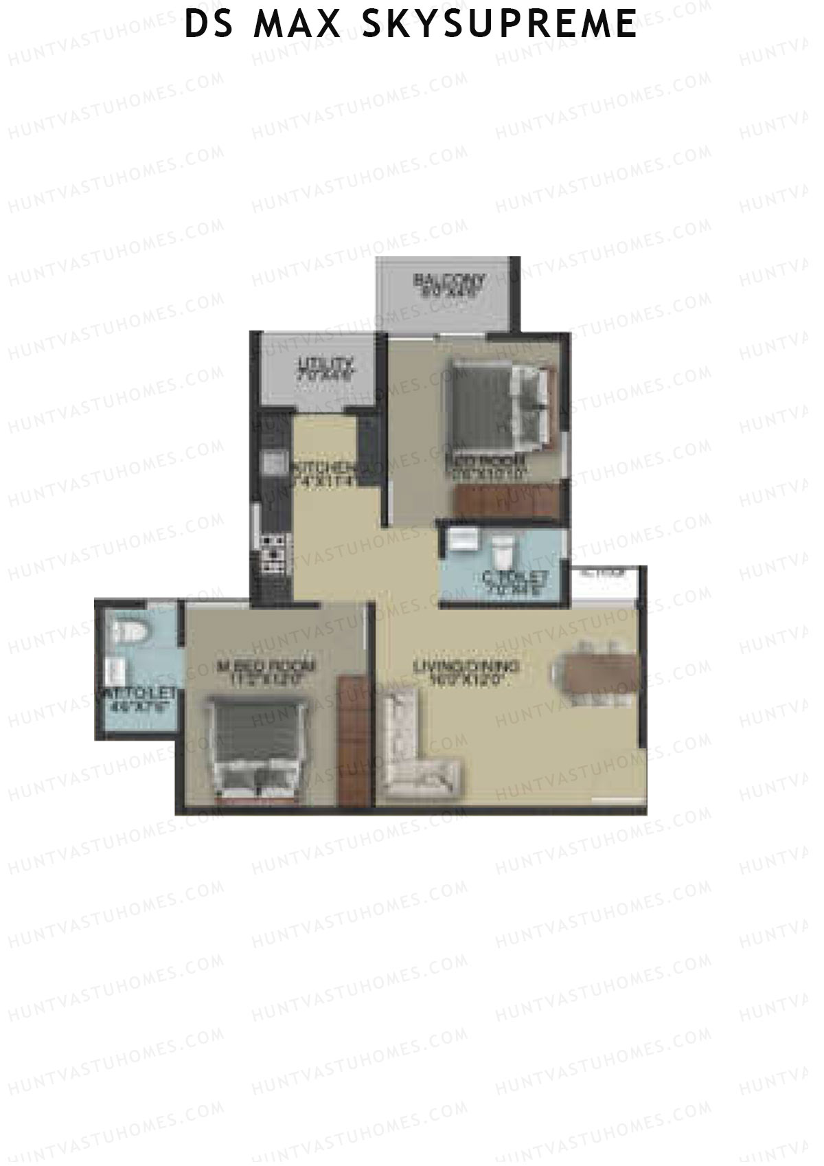 DS Max Skysupreme Tower 1 Unit 3 Floor Plan