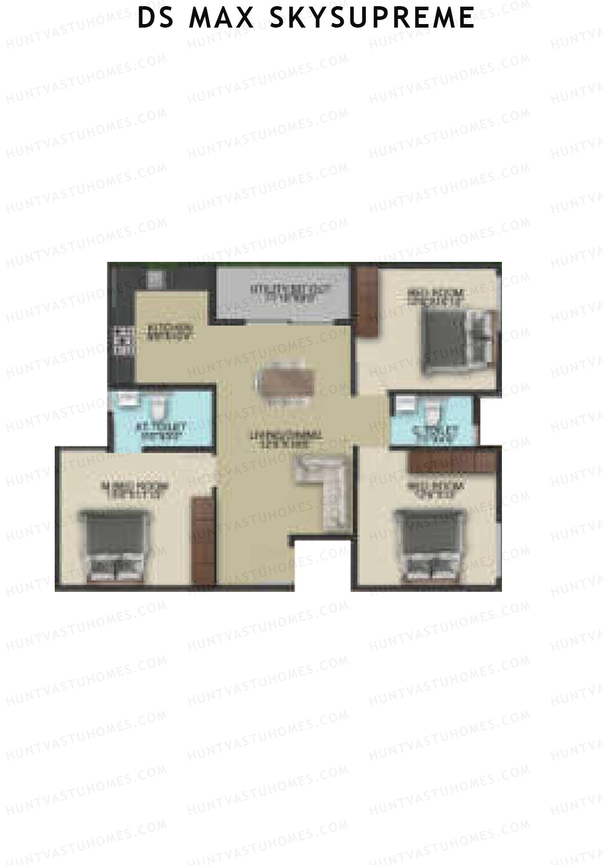 DS Max Skysupreme Tower 1 Unit 4 Floor Plan