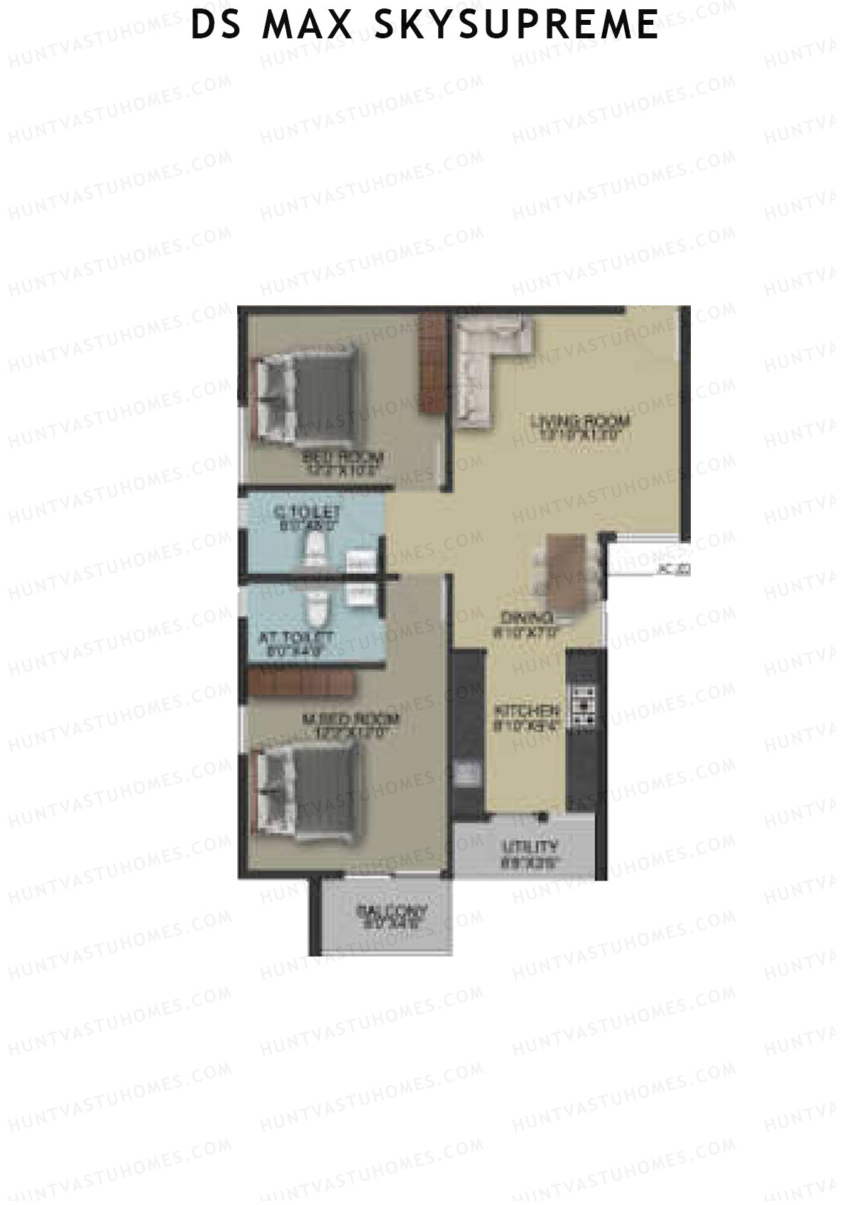 DS Max Skysupreme Tower 1 Unit 6 Floor Plan