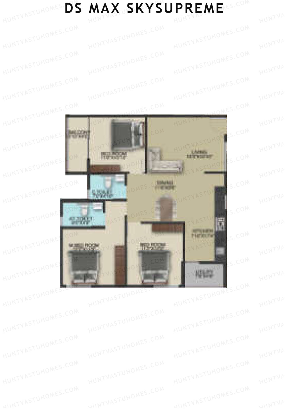 DS Max Skysupreme Tower 1 Unit 8 Floor Plan
