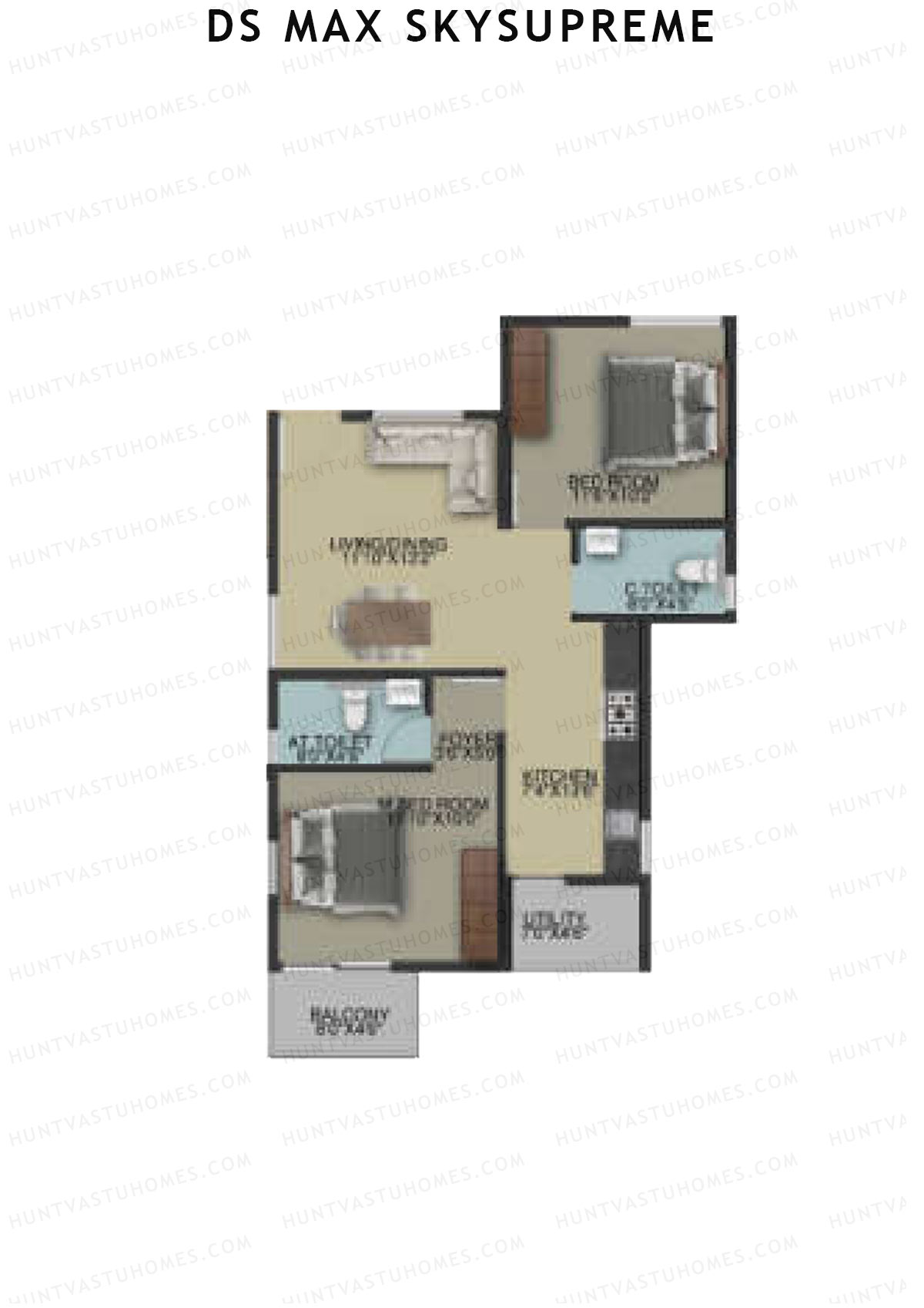 DS Max Skysupreme Tower 2 Unit 12 Floor Plan