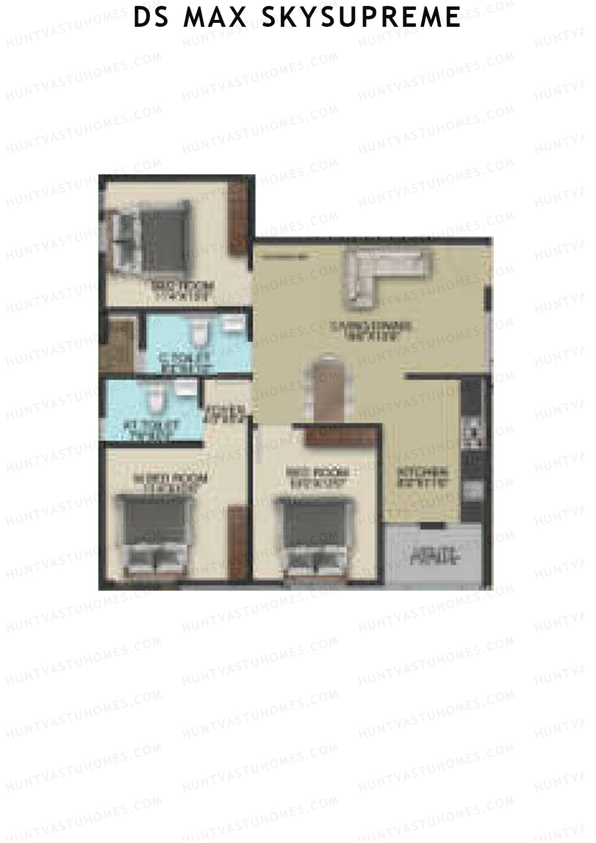 DS Max Skysupreme Tower 2 Unit 13 Floor Plan