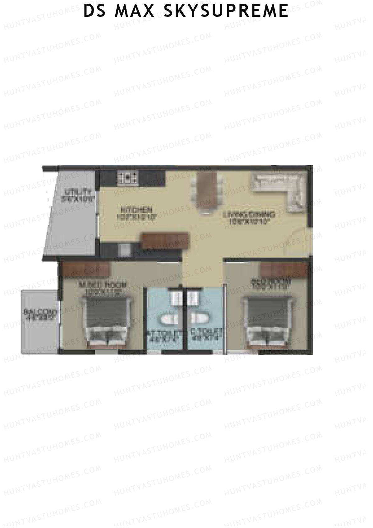DS Max Skysupreme Tower 2 Unit 14 Floor Plan