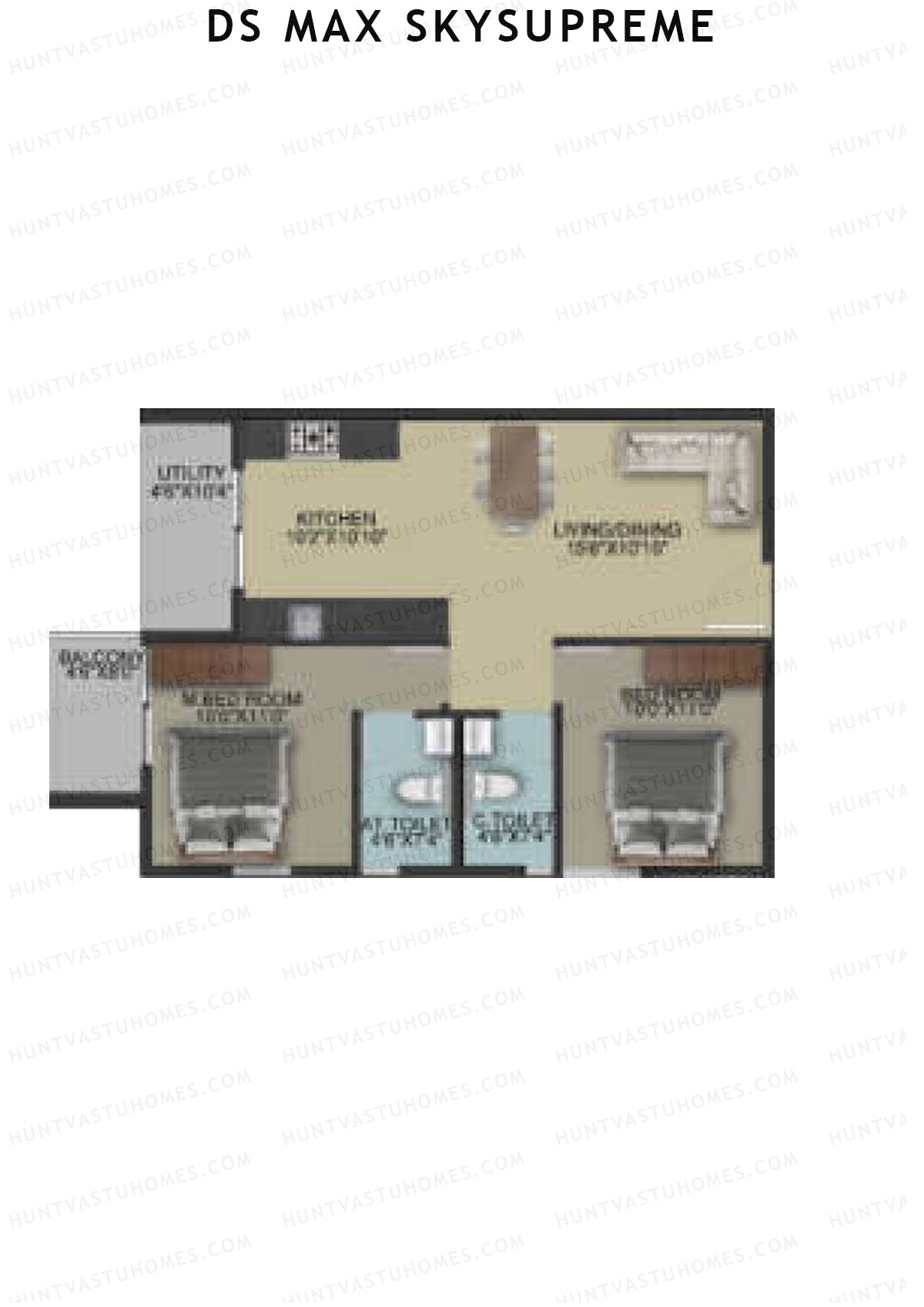 DS Max Skysupreme Tower 2 Unit 14 Floor Plan