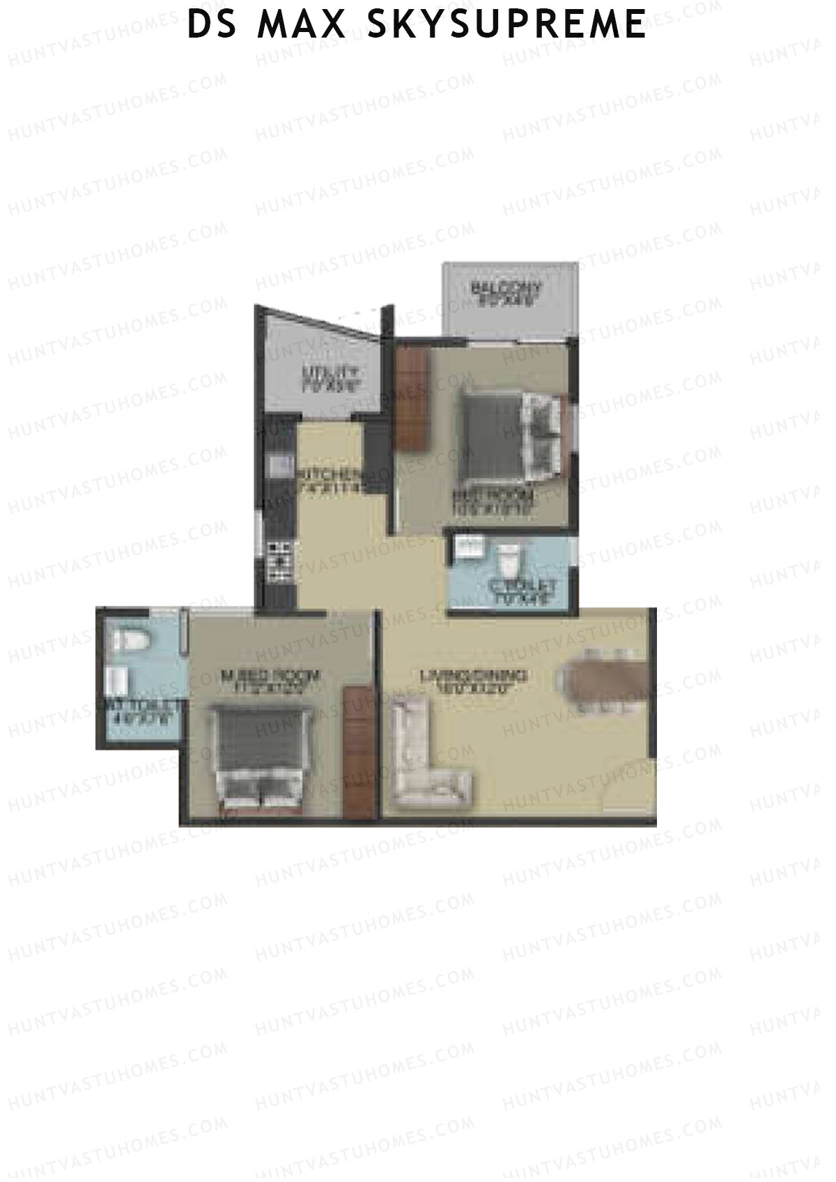 DS Max Skysupreme Tower 3 Unit 19 Floor Plan