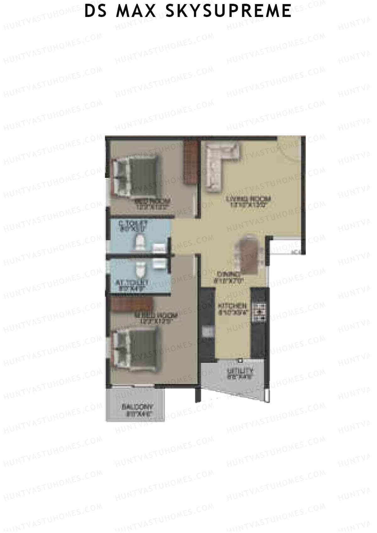 DS Max Skysupreme Tower 3 Unit 22 Floor Plan
