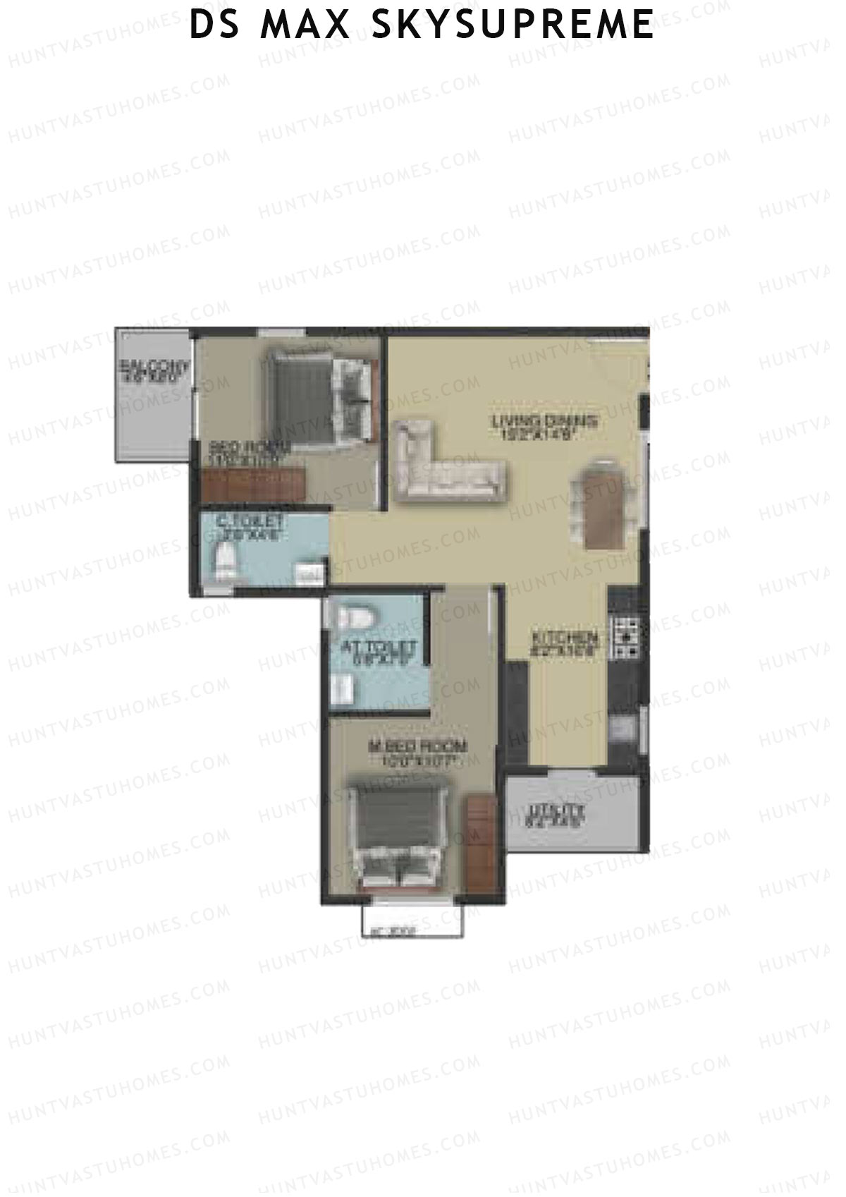 DS Max Skysupreme Tower 3 Unit 24 Floor Plan