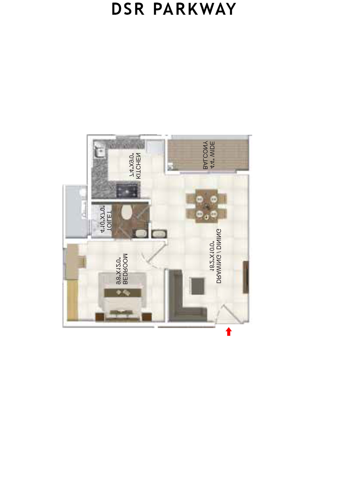 DSR Parkway Tower 3 Unit 5 Floor Plan